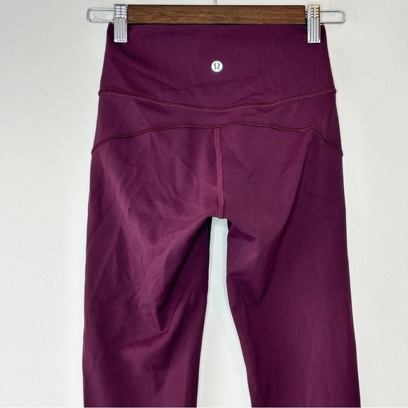 Lululemon In Movement 7/8 Tight *Everlux 25" Black Cherry Size 4 W5ANXS - Picture 10 of 12